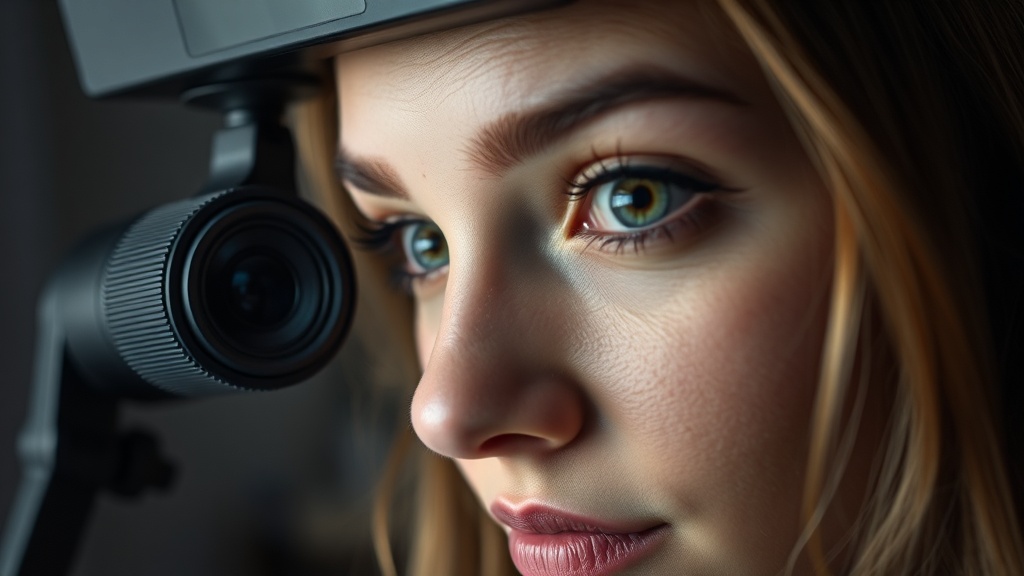 어두운 방 안에서도 인물의 얼굴을 밝고 선명하게 표현하는 웹캠 센서 기술